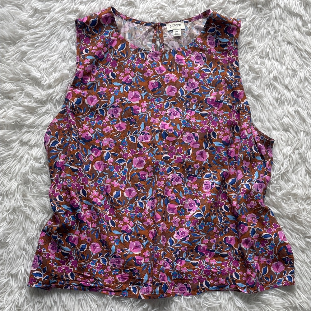J. Crew Floral Sleeveless Top